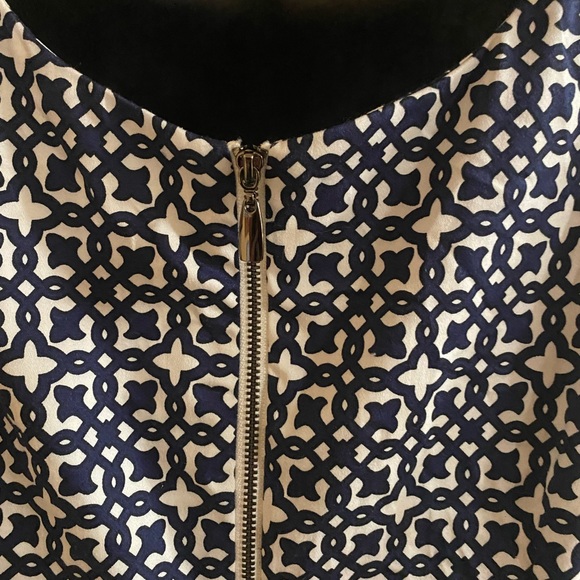 Laundry By Design Blue&White Patterned Sleeveless Dress - Picture 3 of 7